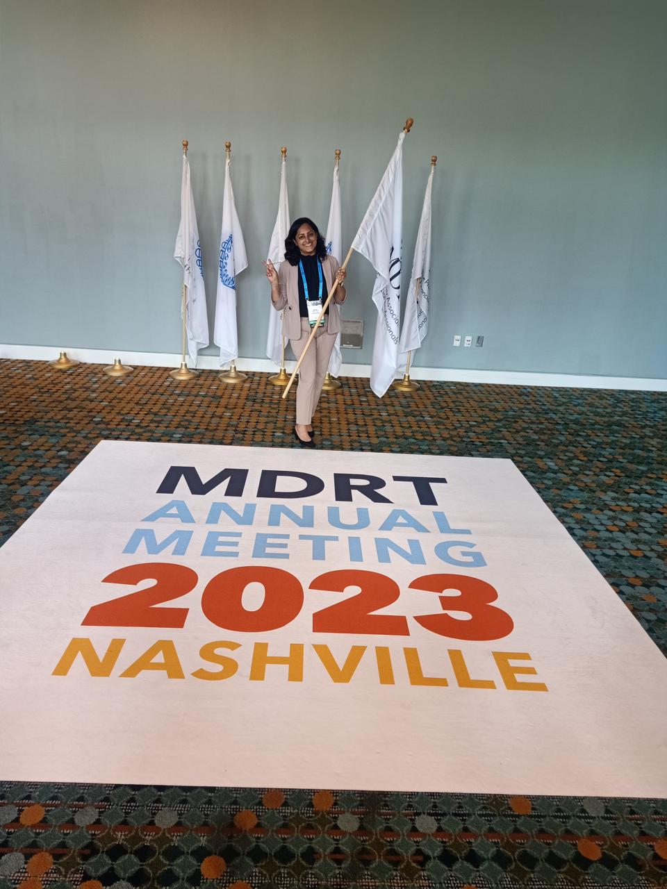 Attend MDRT 2023 Meet at  Neshvile, USA.