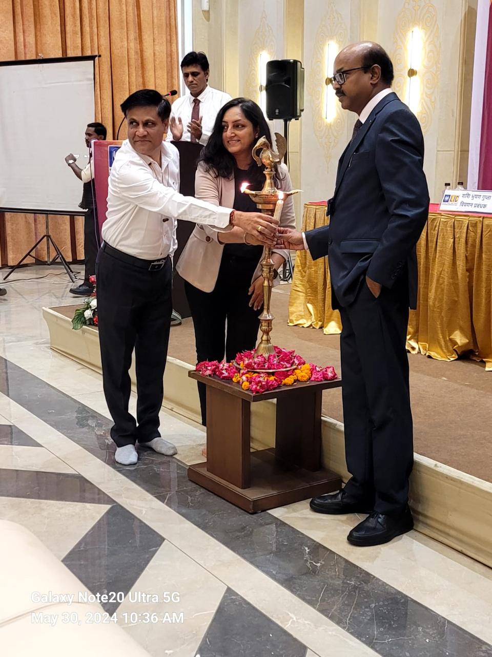 Got opportunity to get lighting of lamp during Division meet  2024