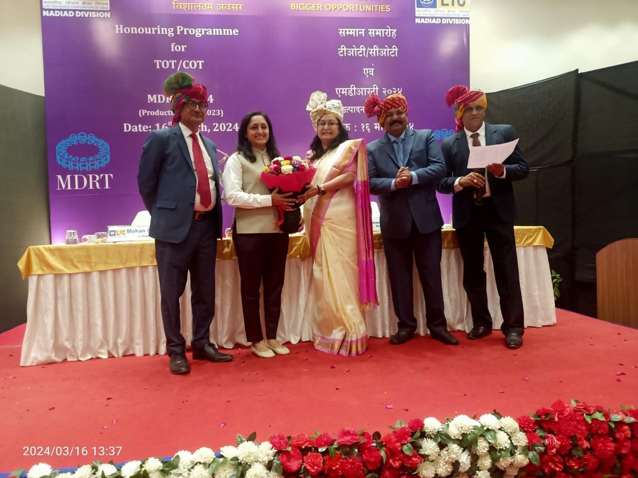 Honoring By Regional Manager Madam at DIV office