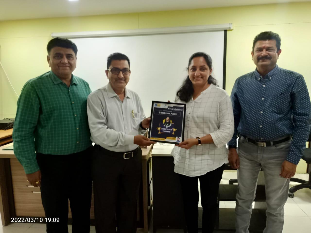 Honoring as Shatakveer Agent by BM