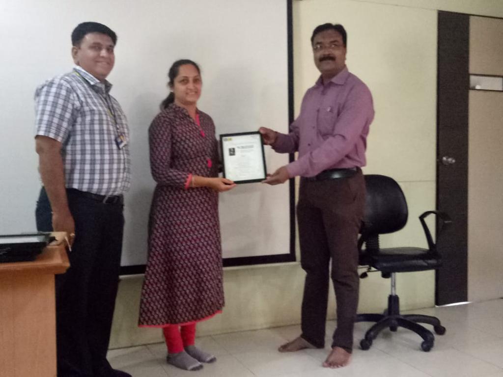 Honored for Best Performance